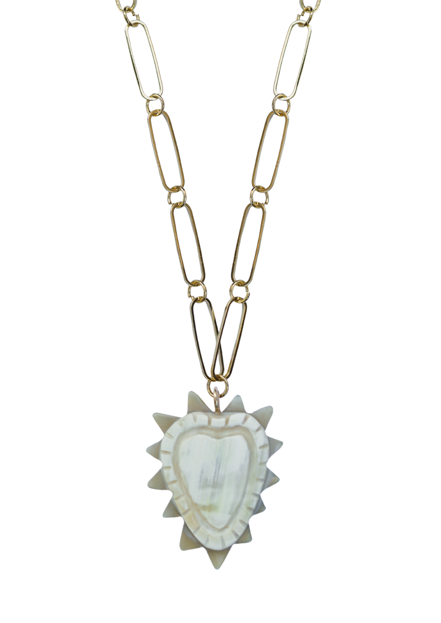 Amour Heart Horn Charm