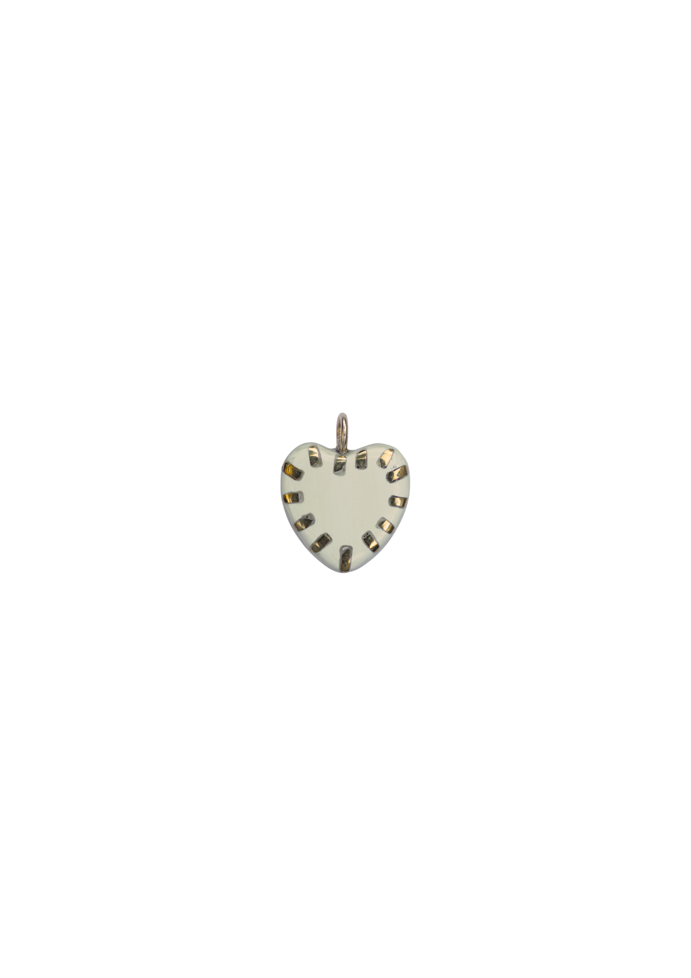 Heart Horn and Brass Charm by Nicola Bathie