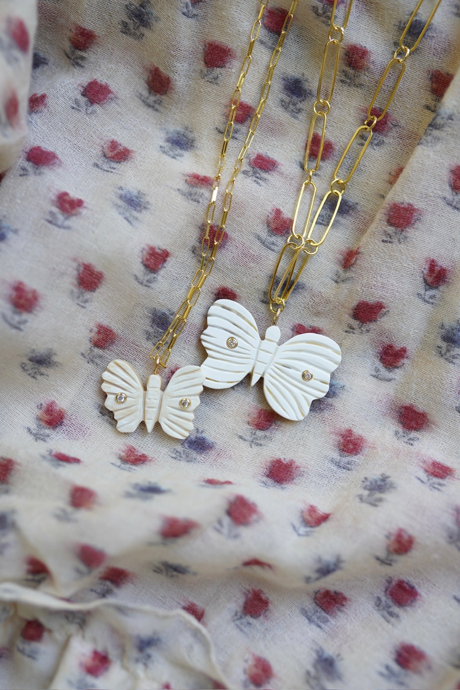 Butterfly Horn Embellished Charm by Nicola Bathie
