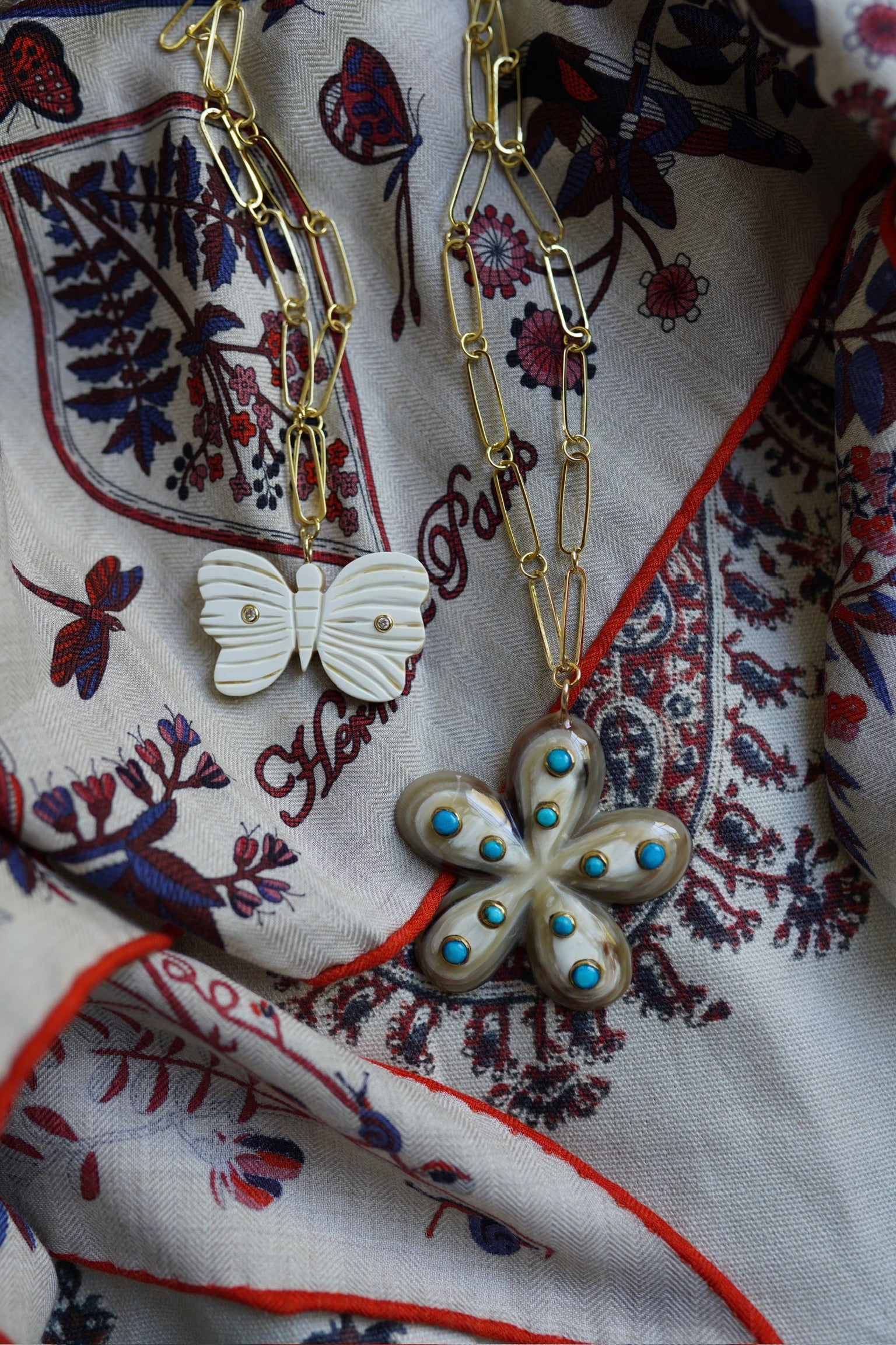 Butterfly Horn Embellished Charm by Nicola Bathie