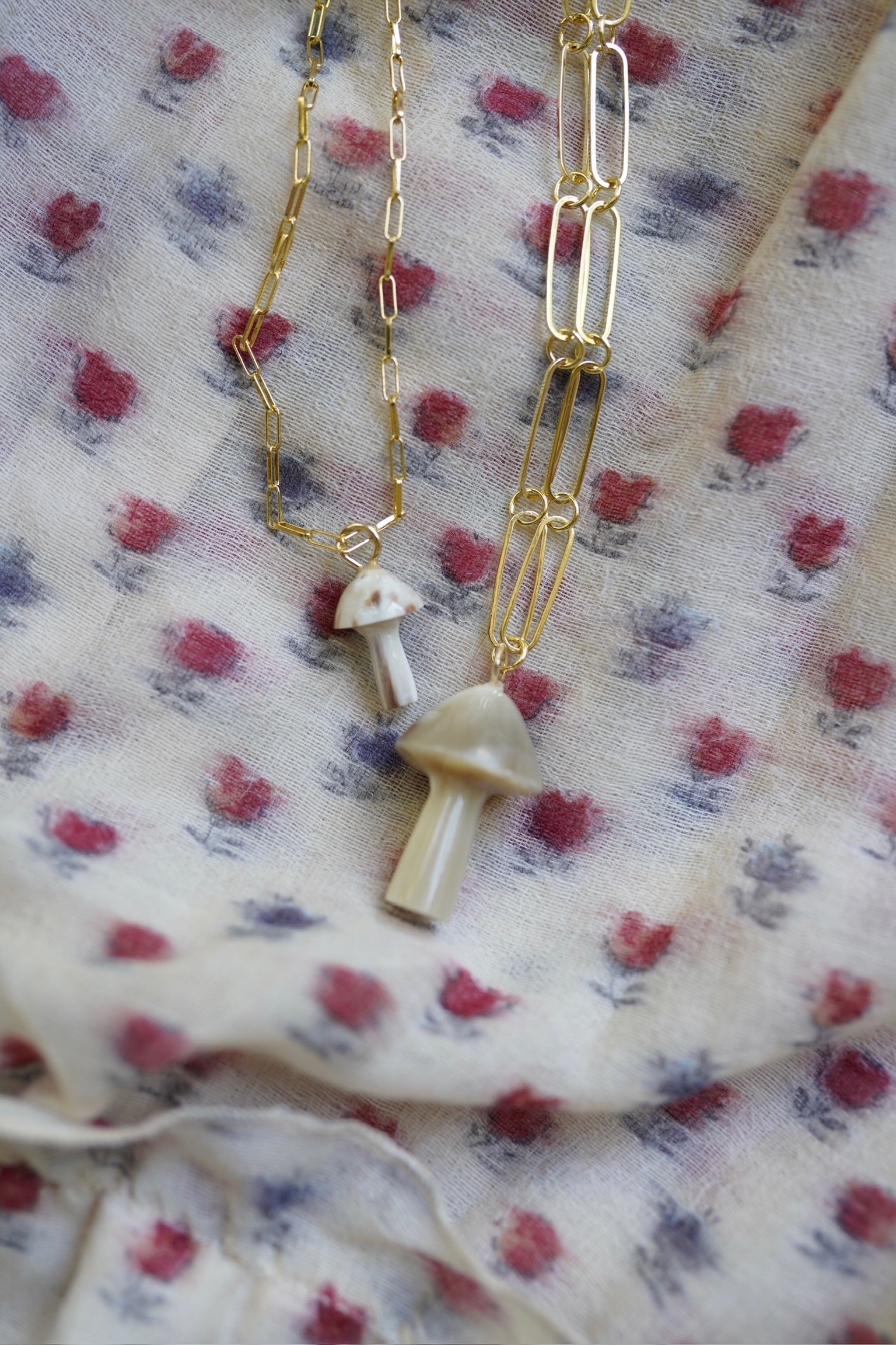 Mini Mushroom Horn Charm by Nicola Bathie