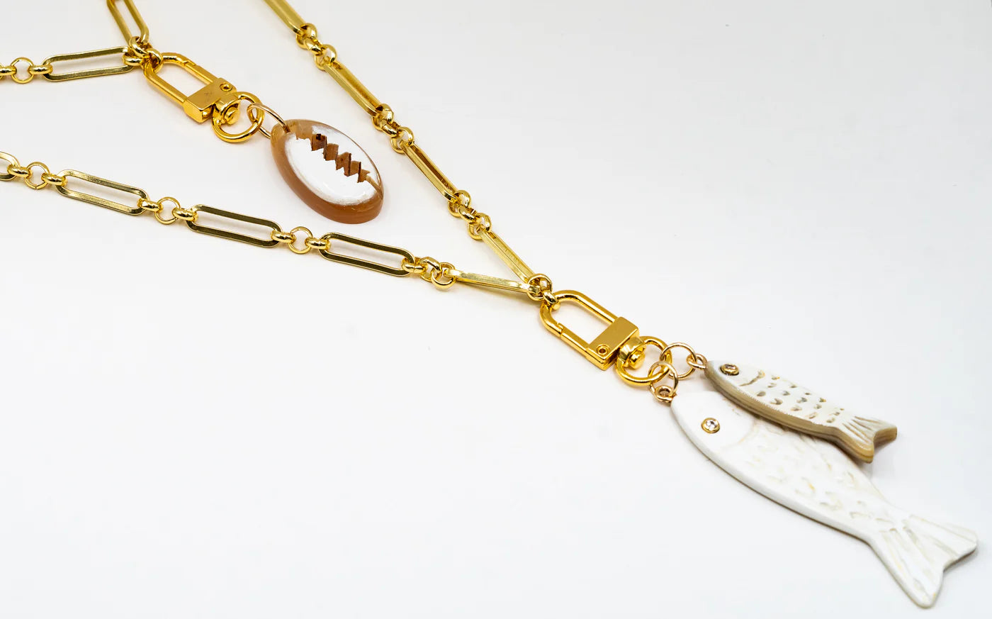 Lilly Sisto Exclusive Petite Fish and Cowrie Charm by Akola
