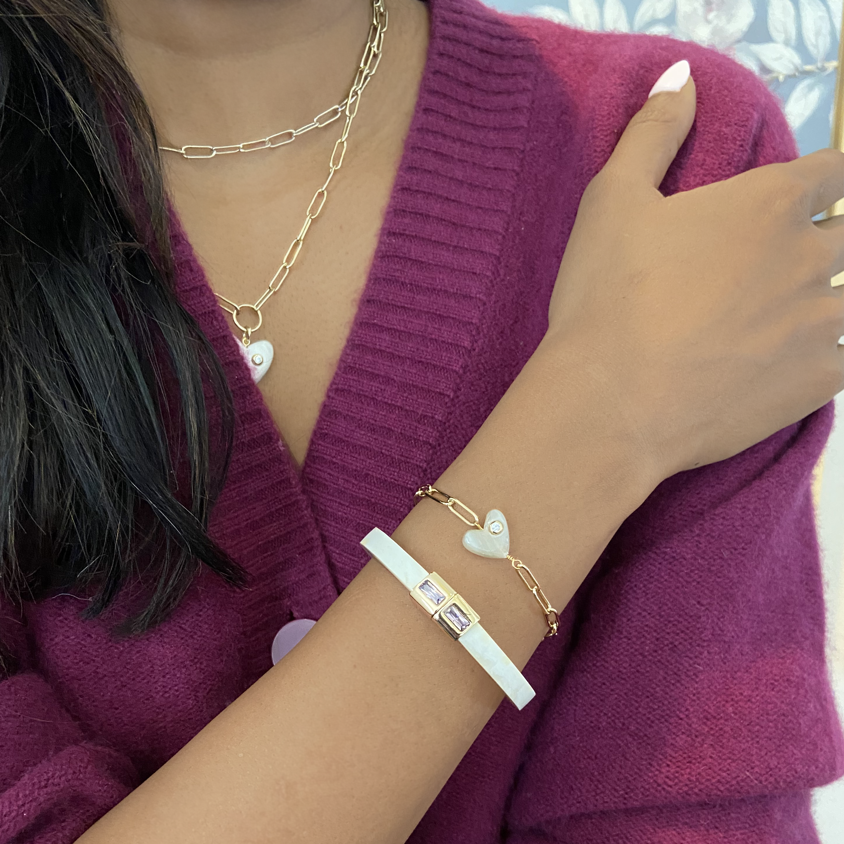 Mina Heart Charm Bracelet