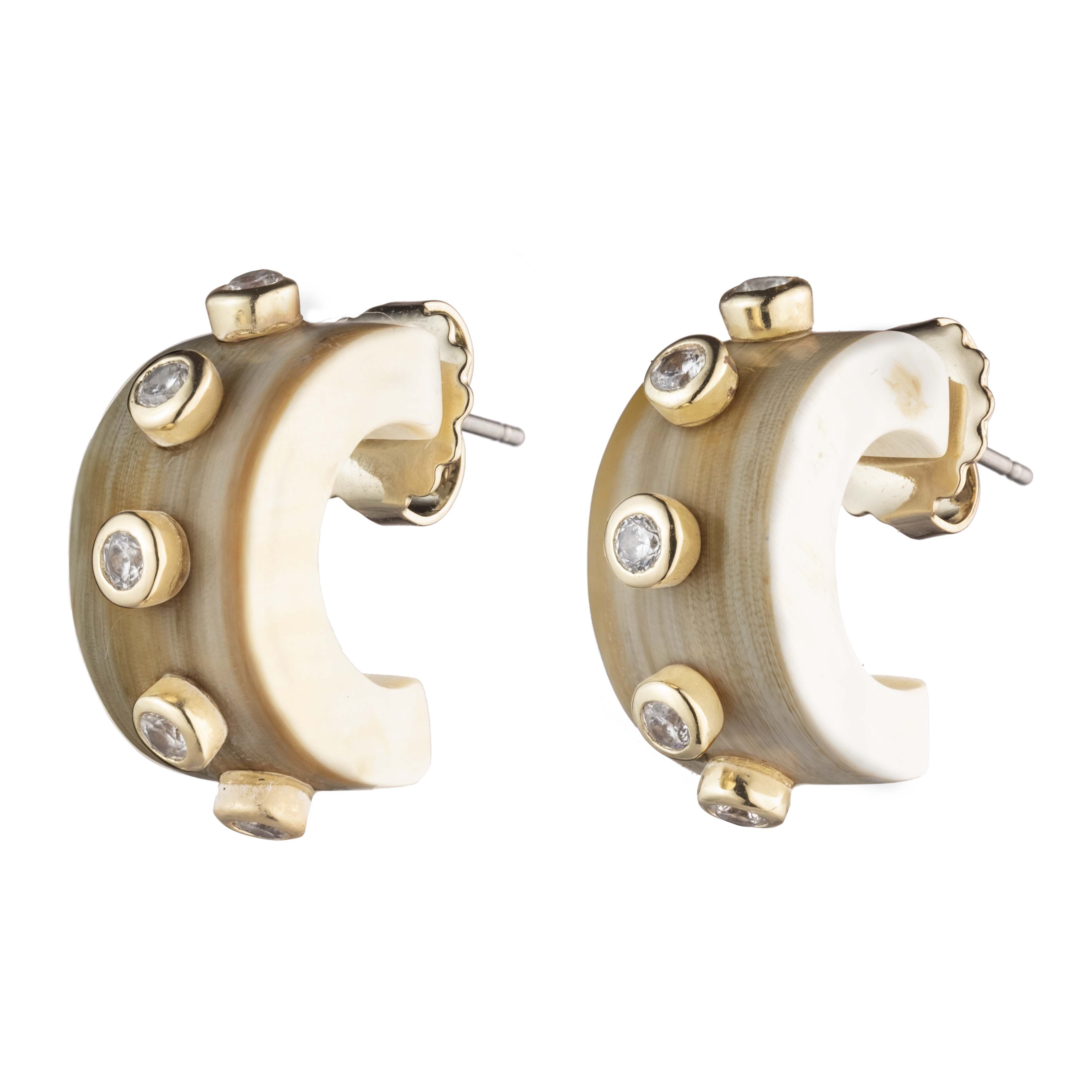 Gianna Studded Huggie Earring