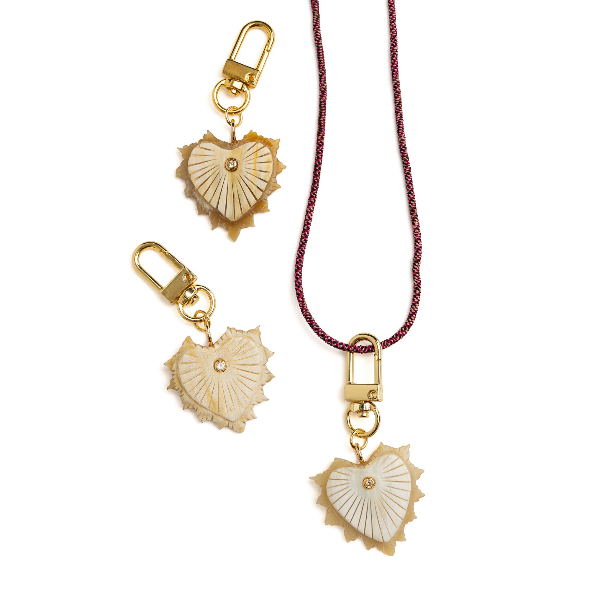 Amara Heart Charm - Small with Stud
