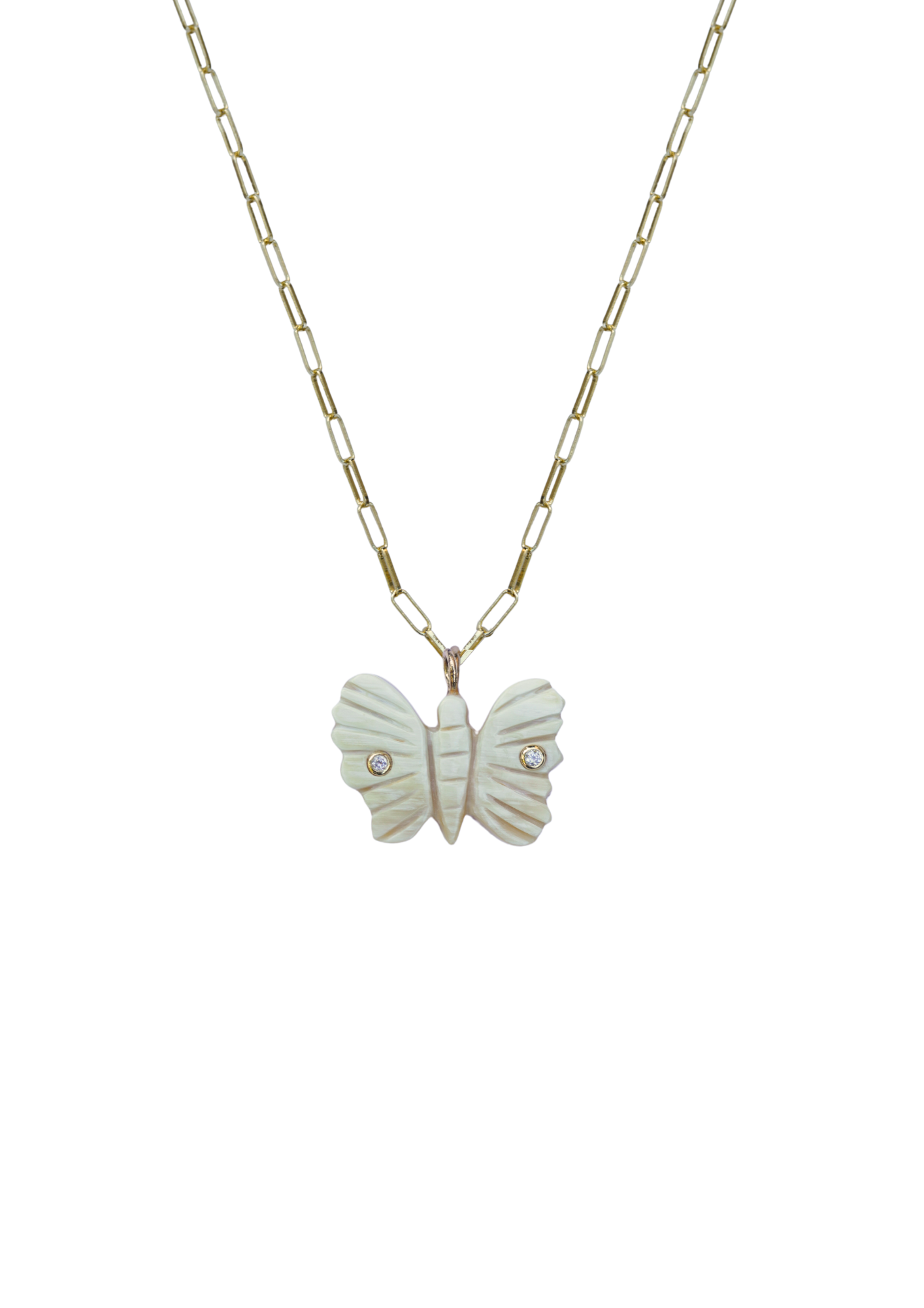 Mini Butterfly Horn Embellished Charm by Nicola Bathie
