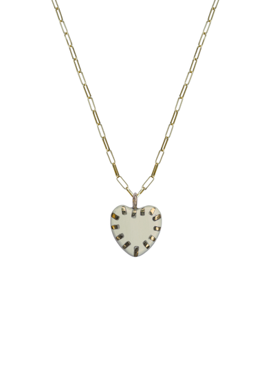 Heart Horn and Brass Charm by Nicola Bathie