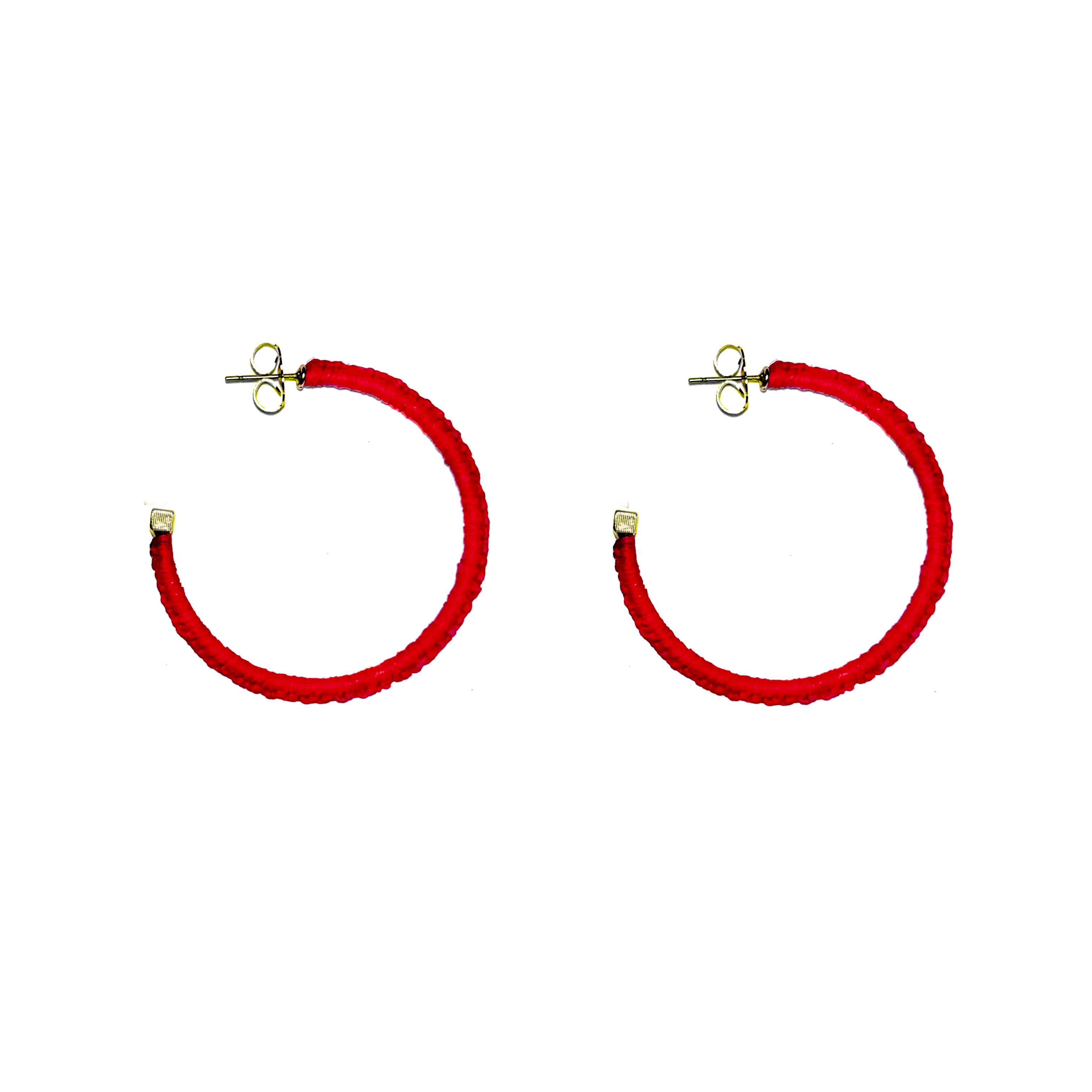 Medium Raffia Wrapped Hoop