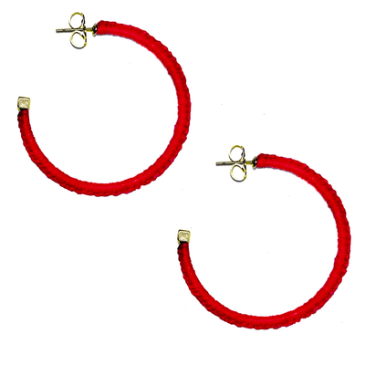 Large Raffia Wrapped Hoop