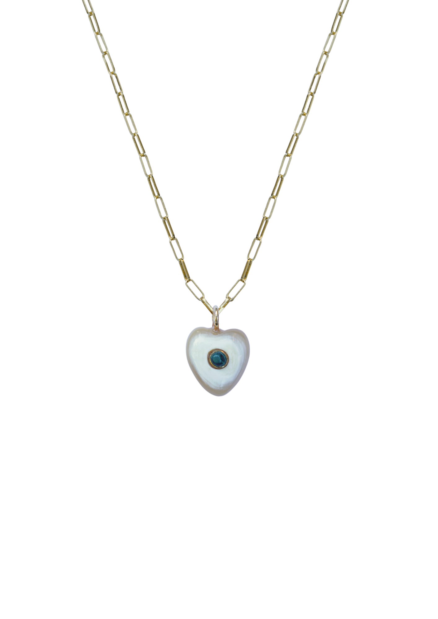 Mini Heart Embellished Horn Charm by Nicola Bathie