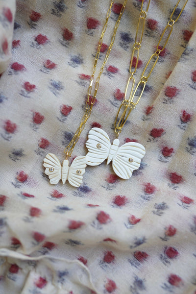 Butterfly Horn Embellished Charm by Nicola Bathie