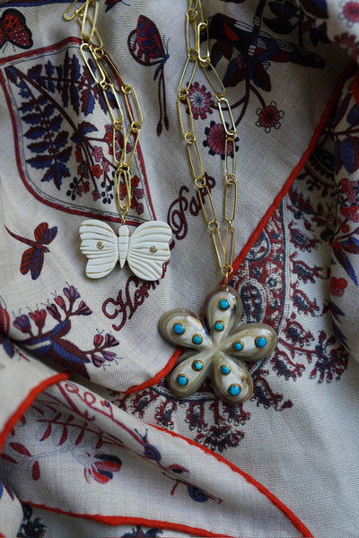 Butterfly Horn Embellished Charm by Nicola Bathie