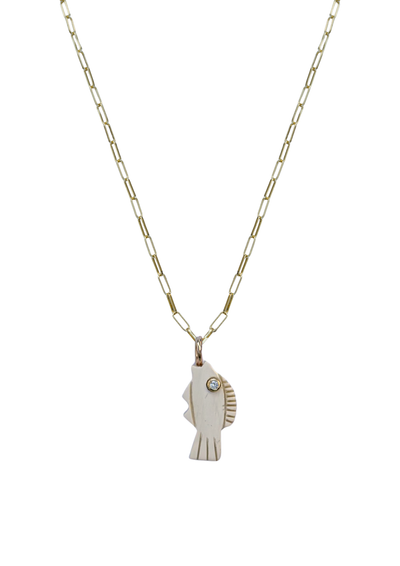 Fish Horn Charm by Nicola Bathie