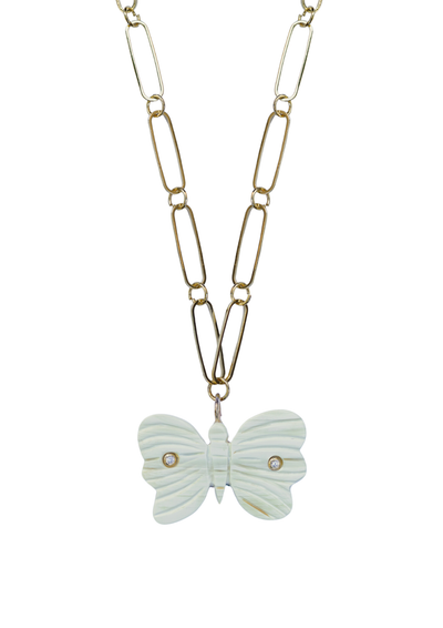 Butterfly Horn Embellished Charm by Nicola Bathie