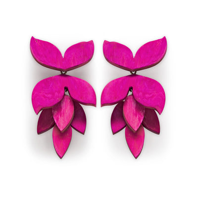 Horn Flower Earrings