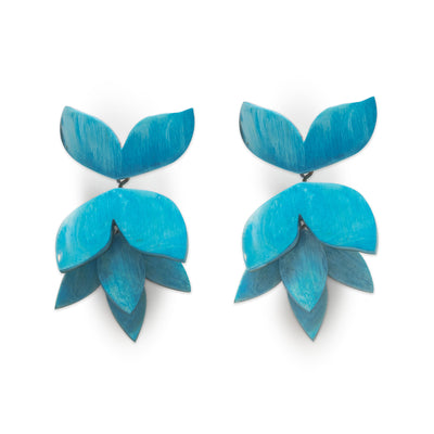 Horn Flower Earrings