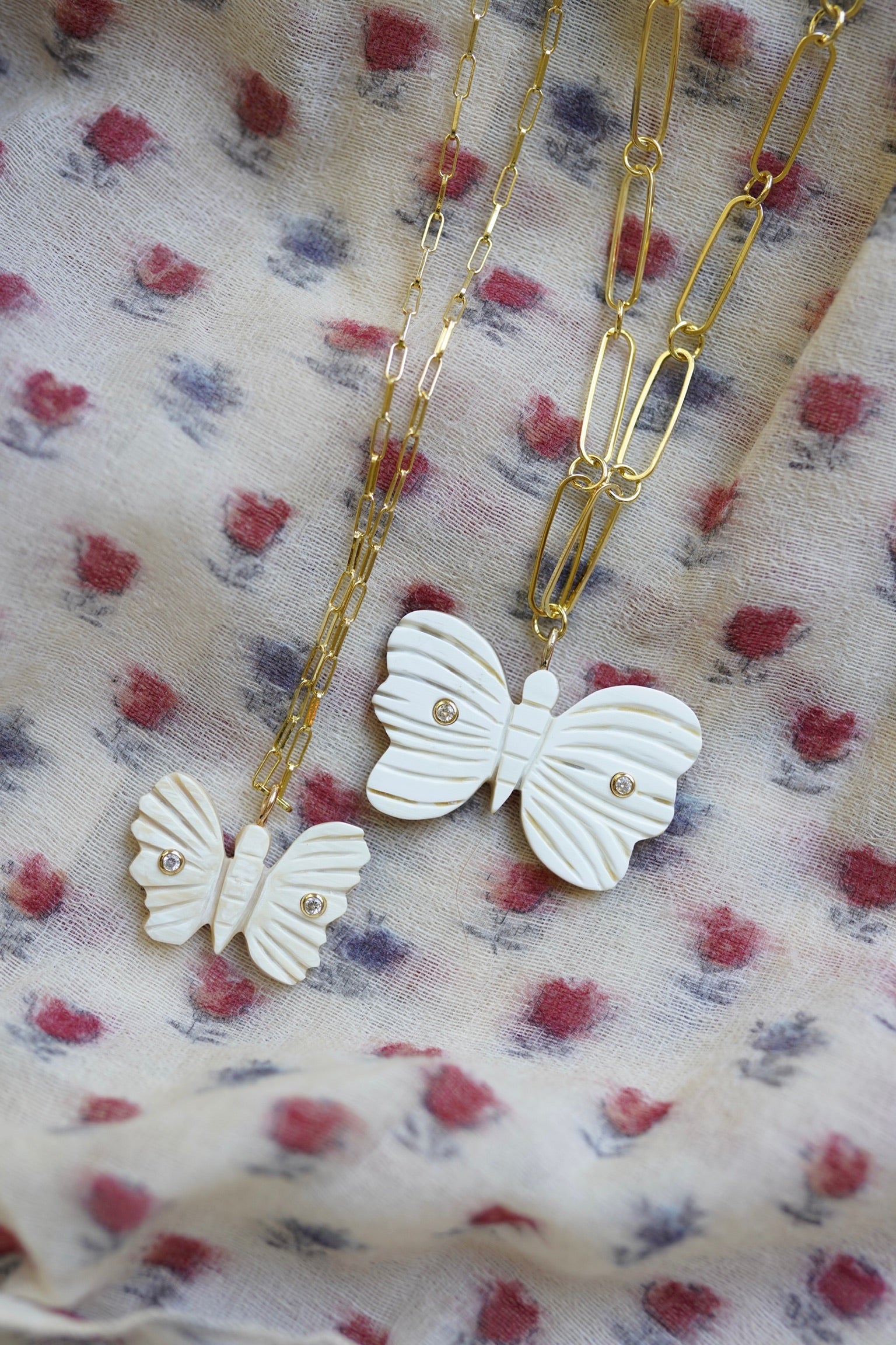 Butterfly Horn Embellished Charm by Nicola Bathie