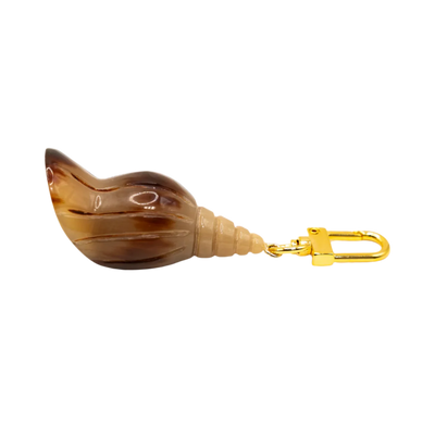Lilly Sisto x Akola conch shell charm in hand-carved Ankole horn