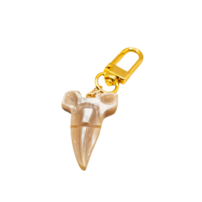 Lilly Sisto x Akola shark tooth charm in hand-carved Ankole horn