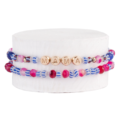 Gemstone Mama Bracelet Set