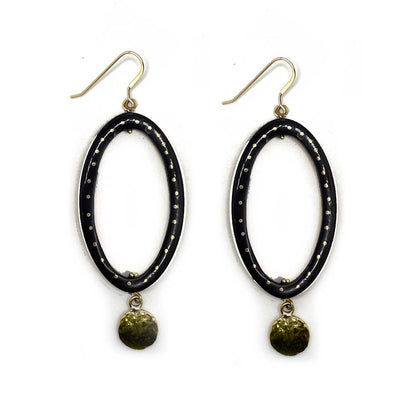 Kaya Oval Drop Earrings
