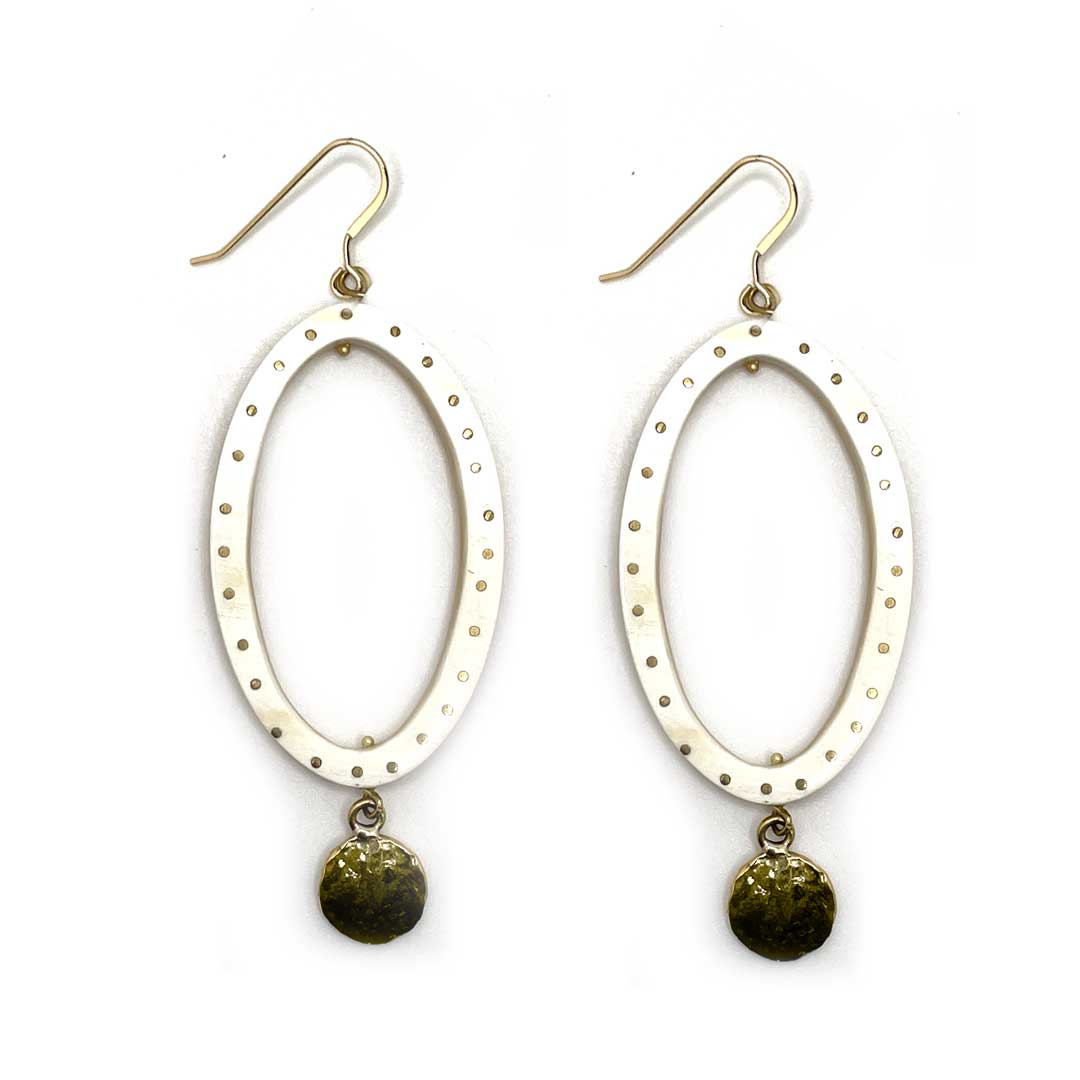Kaya Oval Drop Earrings